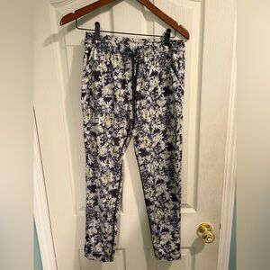 lululemon athletica Black and White Floral Pants